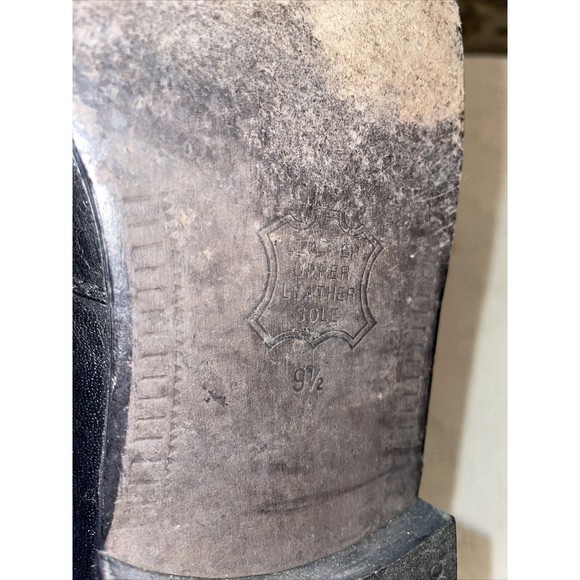 Jonathan Richards Dress Shoes Men’s Size 9.5 Medium Black Leather Slip On Formal - Picture 3 of 12